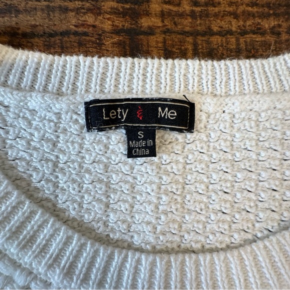 Lety & Me Josey Elbow Patch Sweater- EUC - Picture 3 of 10